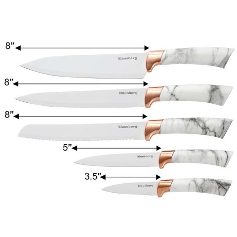 KLAUSBERG ZESTAW 5 NOŻY KUCHENNYCH W STOJAKU KLAUSBERG KB-7800 KLAUSBERG ZESTAW 5 NOŻY KUCHENNYCH W STOJAKU KLAUSBERG KB-7800