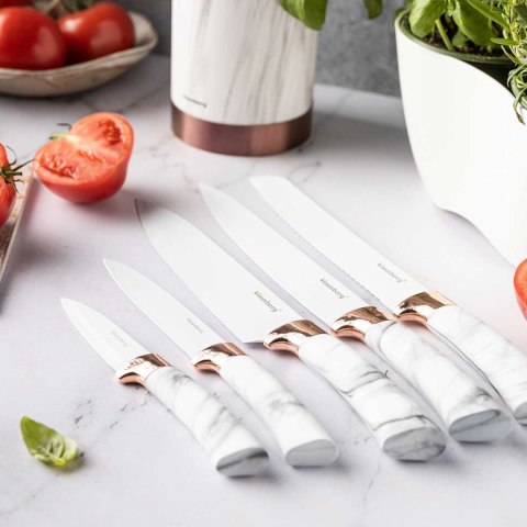 KLAUSBERG ZESTAW 5 NOŻY KUCHENNYCH W STOJAKU KLAUSBERG KB-7800 KLAUSBERG ZESTAW 5 NOŻY KUCHENNYCH W STOJAKU KLAUSBERG KB-7800