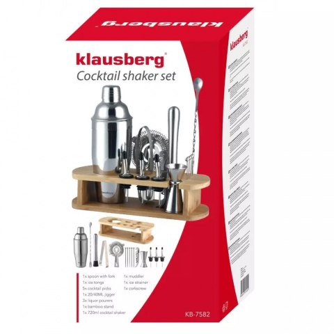 KLAUSBERG ZESTAW BARMAŃSKI 16 ELEMENTÓW KLAUSBERG KB-7582 KLAUSBERG ZESTAW BARMAŃSKI 16 ELEMENTÓW KLAUSBERG KB-7582