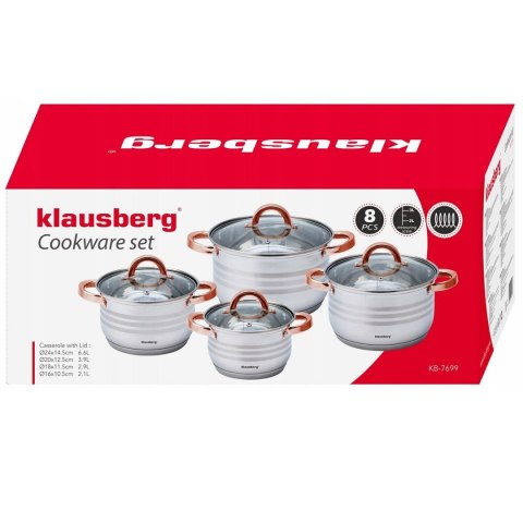 KLAUSBERG ZESTAW GARNKÓW 8 ELEMENTÓW KLAUSBERG KB-7699 KLAUSBERG ZESTAW GARNKÓW 8 ELEMENTÓW KLAUSBERG KB-7699