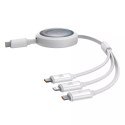 Baseus Kabel Baseus Free2Draw CB000084 zwijany USB-C - Lightning / USB-C / micro USB 100W 1.1m - biały