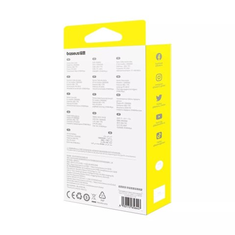 Baseus Kabel Baseus Free2Draw CB000084 zwijany USB-C - Lightning / USB-C / micro USB 100W 1.1m - biały Baseus Kabel Baseus Free2Draw CB000084 zwijany USB-C - Lightning / USB-C / micro USB 100W 1.1m - biały