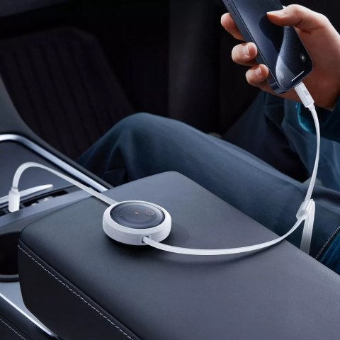 Baseus Kabel Baseus Free2Draw CB000084 zwijany USB-C - Lightning / USB-C / micro USB 100W 1.1m - biały Baseus Kabel Baseus Free2Draw CB000084 zwijany USB-C - Lightning / USB-C / micro USB 100W 1.1m - biały