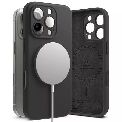 Ringke Etui magnetyczne silikonowe Ringke MagSafe do iPhone 16 Pro Czarny Ringke Etui magnetyczne silikonowe Ringke MagSafe do iPhone 16 Pro Czarny