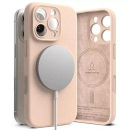 Ringke Etui magnetyczne silikonowe Ringke MagSafe do iPhone 16 Pro Różowy