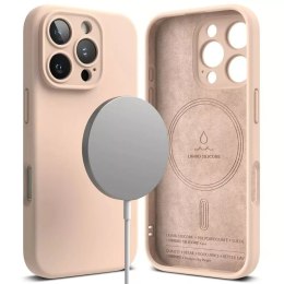 Ringke Etui magnetyczne silikonowe Ringke MagSafe do iPhone 16 Pro Różowy