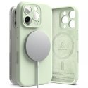 Ringke Etui magnetyczne silikonowe Ringke MagSafe do iPhone 16 Pro obudowa pokrowiec Zielony