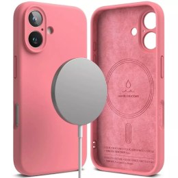 Ringke Etui magnetyczne silikonowe Ringke MagSafe do iPhone 16 Różowy
