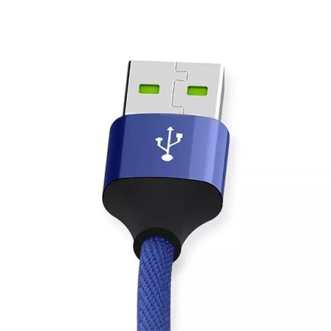 Somostel Kabel 3w1 USB-C micro USB Lightning szybkie ładowanie SOMOSTEL SMS-BW03 QC3.0 Quick Charge 2.1A 10W 1.2 m Powerline Niebieski Somostel Kabel 3w1 USB-C micro USB Lightning szybkie ładowanie SOMOSTEL SMS-BW03 QC3.0 Quick Charge 2.1A 10W 1.2 m Powerline Niebieski