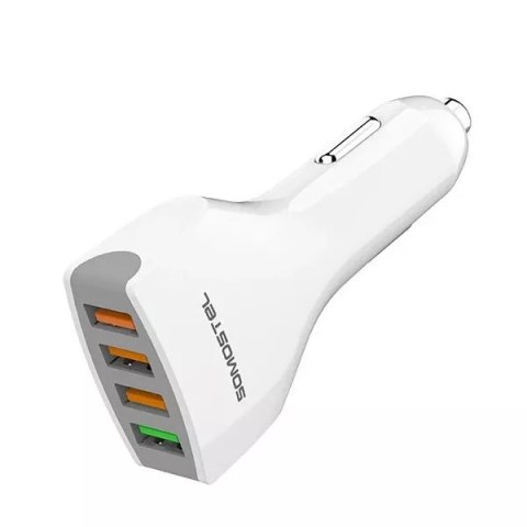 Somostel Ładowarka samochodowa Somostel SMS-A66 Quick Charge QC 3.0 3A 4X USB Biały Somostel Ładowarka samochodowa Somostel SMS-A66 Quick Charge QC 3.0 3A 4X USB Biały