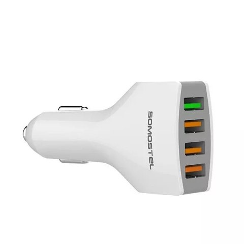 Somostel Ładowarka samochodowa Somostel SMS-A66 Quick Charge QC 3.0 3A 4X USB Biały Somostel Ładowarka samochodowa Somostel SMS-A66 Quick Charge QC 3.0 3A 4X USB Biały