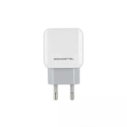Somostel Ładowarka sieciowa 2x USB 2.1A SOMOSTEL 2100mA SMS-A13 Biały