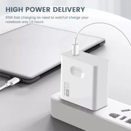 Somostel Ładowarka sieciowa 65W + kabel Typ-C do Typ-C Somostel Power Deliver Q15 PD Biały