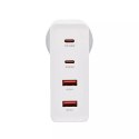Somostel Ładowarka sieciowa Somostel Power Selivery Q24 130W Gan 2x USB-C + 2x USB QC 3.0 Biała