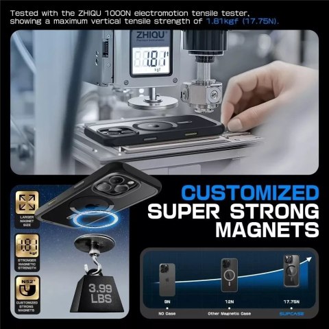 SUPCASE Etui Supcase UB Grip Mag Magsafe do iPhone 16 Pro Max Black SUPCASE Etui Supcase UB Grip Mag Magsafe do iPhone 16 Pro Max Black