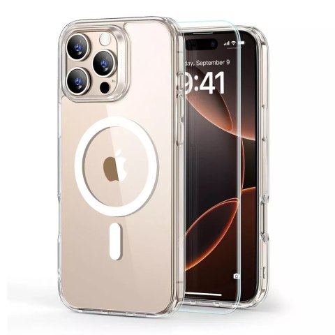 ESR Etui obudowa ESR Classic Hybrid Halolock Magsafe & Tempered Glass do iPhone 16 Pro Max Clear ESR Etui obudowa ESR Classic Hybrid Halolock Magsafe & Tempered Glass do iPhone 16 Pro Max Clear