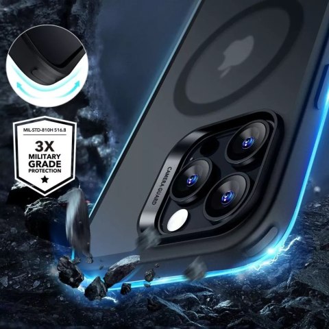ESR Etui obudowa ESR Classic Hybrid Halolock Magsafe & Tempered Glass do iPhone 16 Pro Max Frosted Black