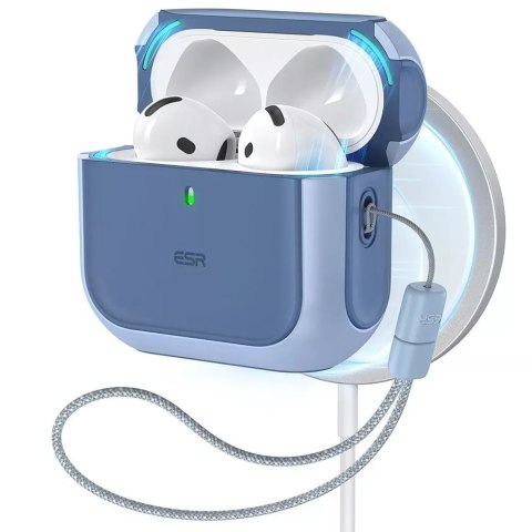 ESR Etui ochronne na słuchawki ESR Orbit Halolock MagSafe Apple AirPods 4 Blue ESR Etui ochronne na słuchawki ESR Orbit Halolock MagSafe Apple AirPods 4 Blue