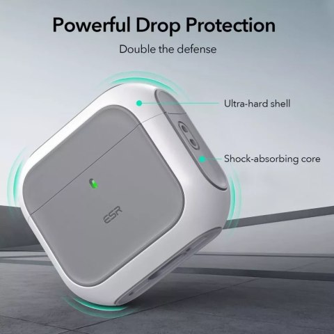 ESR Etui ochronne na słuchawki ESR Orbit Halolock MagSafe Apple AirPods 4 White ESR Etui ochronne na słuchawki ESR Orbit Halolock MagSafe Apple AirPods 4 White