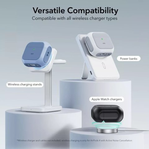 ESR Etui ochronne na słuchawki ESR Orbit Halolock MagSafe Apple AirPods 4 White ESR Etui ochronne na słuchawki ESR Orbit Halolock MagSafe Apple AirPods 4 White