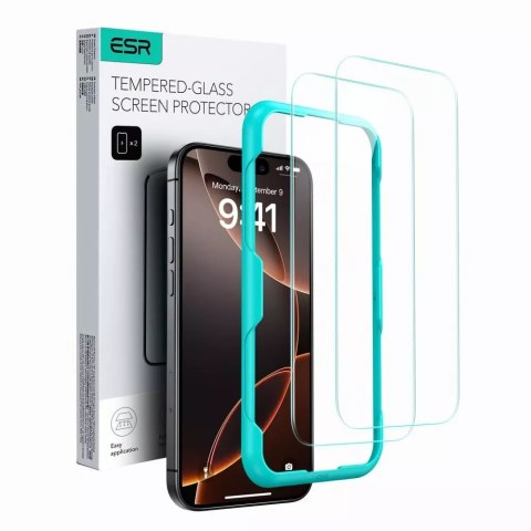 ESR Szkło Hartowane ESR Tempered Glass 2-Pack do iPhone 16 Plus Clear ESR Szkło Hartowane ESR Tempered Glass 2-Pack do iPhone 16 Plus Clear