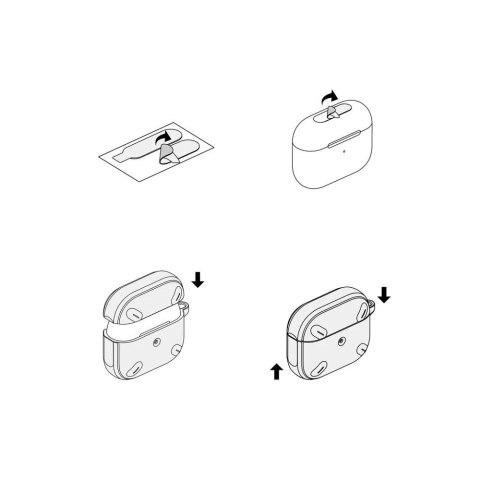 Ringke Etui ochronne na słuchawki Ringke Onyx Apple do Apple AirPods Pro 1 / 2 Black Ringke Etui ochronne na słuchawki Ringke Onyx Apple do Apple AirPods Pro 1 / 2 Black