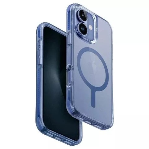 UNIQ Etui UNIQ Combat do iPhone 16 Plus 6.7" Magclick Charging Niebieski/Pearl Blue UNIQ Etui UNIQ Combat do iPhone 16 Plus 6.7" Magclick Charging Niebieski/Pearl Blue