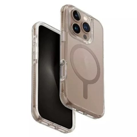 UNIQ Etui UNIQ Combat do iPhone 16 Pro Max 6.9" Magclick Charging Złoty/Taupe Gold