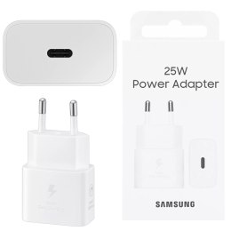 Samsung Ładowarka Sieciowa oryginalna Samsung EP-T2510NWE Szybkie Ładowanie PowerDelivery PD 25W Biała