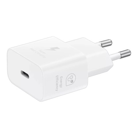 Samsung Ładowarka Sieciowa oryginalna Samsung EP-T2510NWE Szybkie Ładowanie PowerDelivery PD 25W Biała Samsung Ładowarka Sieciowa oryginalna Samsung EP-T2510NWE Szybkie Ładowanie PowerDelivery PD 25W Biała