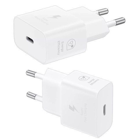 Samsung Ładowarka Sieciowa oryginalna Samsung EP-T2510NWE Szybkie Ładowanie PowerDelivery PD 25W Biała Samsung Ładowarka Sieciowa oryginalna Samsung EP-T2510NWE Szybkie Ładowanie PowerDelivery PD 25W Biała