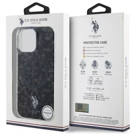 U.S. Polo Etui US Polo do iPhone 16 Pro 6.3" Czarny Ring MagSafe U.S. Polo Etui US Polo do iPhone 16 Pro 6.3" Czarny Ring MagSafe