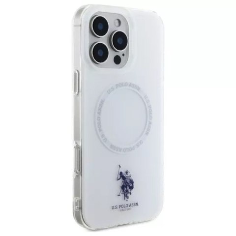 U.S. Polo US Polo USHMP16LHOCLDPW iPhone 16 Pro 6.3" biały/white IML Ring MagSafe U.S. Polo US Polo USHMP16LHOCLDPW iPhone 16 Pro 6.3" biały/white IML Ring MagSafe