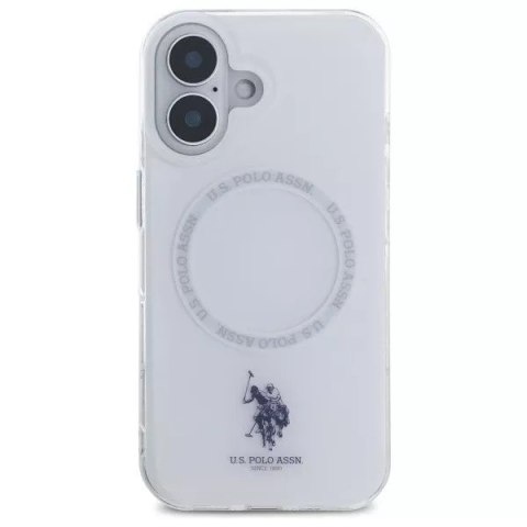 U.S. Polo US Polo USHMP16SHOCLDPW iPhone 16 6.1" biały/white IML Ring MagSafe U.S. Polo US Polo USHMP16SHOCLDPW iPhone 16 6.1" biały/white IML Ring MagSafe