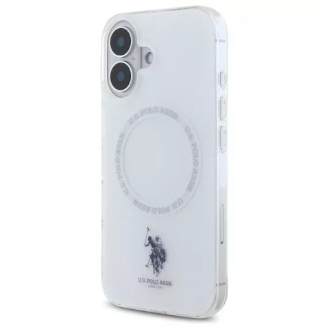 U.S. Polo US Polo USHMP16SHOCLDPW iPhone 16 6.1" biały/white IML Ring MagSafe U.S. Polo US Polo USHMP16SHOCLDPW iPhone 16 6.1" biały/white IML Ring MagSafe