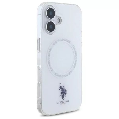 U.S. Polo US Polo USHMP16SHOCLDPW iPhone 16 6.1" biały/white IML Ring MagSafe U.S. Polo US Polo USHMP16SHOCLDPW iPhone 16 6.1" biały/white IML Ring MagSafe