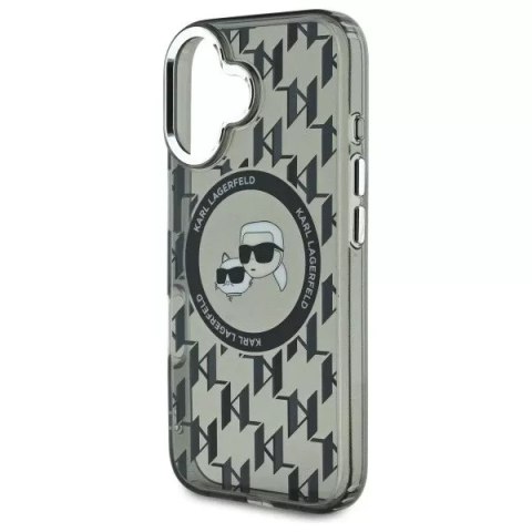 Karl Lagerfeld Etui Karl Lagerfeld do iPhone 16 6.1" Czarne MagSafe IML Monogram Karl&Choupette Head Karl Lagerfeld Etui Karl Lagerfeld do iPhone 16 6.1" Czarne MagSafe IML Monogram Karl&Choupette Head
