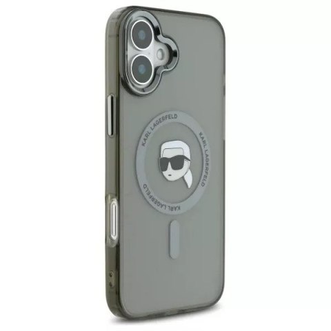 Karl Lagerfeld Etui Karl Lagerfeld do iPhone 16 6.1" Czarny MagSafe Hardcase IML Metal Karl Head Karl Lagerfeld Etui Karl Lagerfeld do iPhone 16 6.1" Czarny MagSafe Hardcase IML Metal Karl Head
