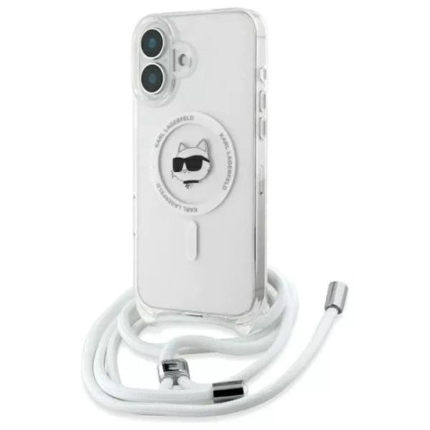 Karl Lagerfeld Etui Karl Lagerfeld do iPhone 16 6.1" Magsafe Hardcase Transparent IML Choupette Head & Cord Karl Lagerfeld Etui Karl Lagerfeld do iPhone 16 6.1" Magsafe Hardcase Transparent IML Choupette Head & Cord