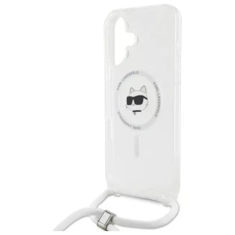 Karl Lagerfeld Etui Karl Lagerfeld do iPhone 16 6.1" Magsafe Hardcase Transparent IML Choupette Head & Cord Karl Lagerfeld Etui Karl Lagerfeld do iPhone 16 6.1" Magsafe Hardcase Transparent IML Choupette Head & Cord