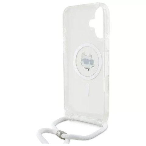 Karl Lagerfeld Etui Karl Lagerfeld do iPhone 16 6.1" Magsafe Hardcase Transparent IML Choupette Head & Cord Karl Lagerfeld Etui Karl Lagerfeld do iPhone 16 6.1" Magsafe Hardcase Transparent IML Choupette Head & Cord