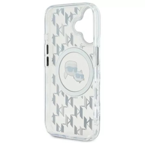 Karl Lagerfeld Etui Karl Lagerfeld do iPhone 16 6.1" Przezroczysty MagSafe IML Monogram Karl&Choupette Head Karl Lagerfeld Etui Karl Lagerfeld do iPhone 16 6.1" Przezroczysty MagSafe IML Monogram Karl&Choupette Head