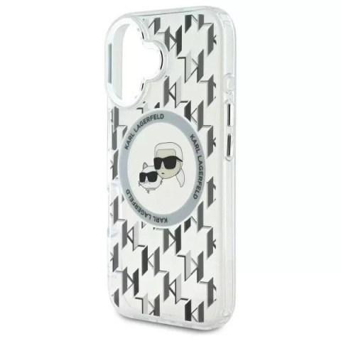 Karl Lagerfeld Etui Karl Lagerfeld do iPhone 16 6.1" Przezroczysty MagSafe IML Monogram Karl&Choupette Head Karl Lagerfeld Etui Karl Lagerfeld do iPhone 16 6.1" Przezroczysty MagSafe IML Monogram Karl&Choupette Head