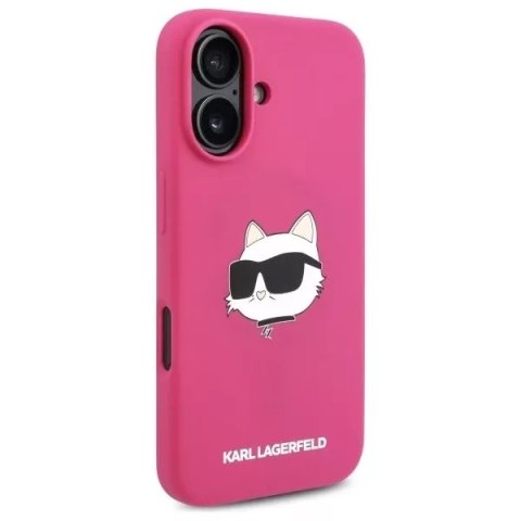 Karl Lagerfeld Etui Karl Lagerfeld do iPhone 16 6.1" Różowe/Fuksja hardcase Silicone Choupette Head Print MagSafe Karl Lagerfeld Etui Karl Lagerfeld do iPhone 16 6.1" Różowe/Fuksja hardcase Silicone Choupette Head Print MagSafe
