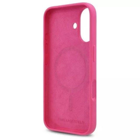 Karl Lagerfeld Etui Karl Lagerfeld do iPhone 16 6.1" Różowe/Fuksja hardcase Silicone Choupette Head Print MagSafe Karl Lagerfeld Etui Karl Lagerfeld do iPhone 16 6.1" Różowe/Fuksja hardcase Silicone Choupette Head Print MagSafe