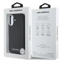 Karl Lagerfeld Etui Karl Lagerfeld do iPhone 16 Plus 6.7" Czarny MagSafe Hardcase FW Metal Plate
