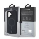 Mercedes Etui Mercedes do iPhone 16 6.1" Czarny MagSafe Hardcase Plain Smooth Leather