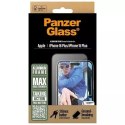 PanzerGlass Szkło hartowane do iPhone 16 Plus PanzerGlass Screen Protector Aluminum Frame Ultra-Wide Fit z aluminiową ramką