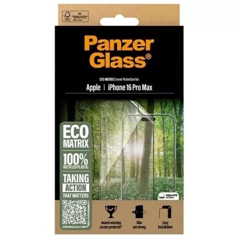 PanzerGlass Szkło hartowane do iPhone 16 Pro Max PanzerGlass MATRIX Screen Protector PanzerGlass Szkło hartowane do iPhone 16 Pro Max PanzerGlass MATRIX Screen Protector