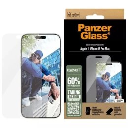PanzerGlass Szkło hartowane do iPhone 16 Pro Max PanzerGlass Screen Protector Classic Fit